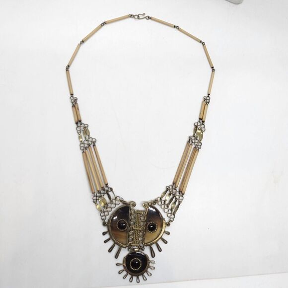 Vintage Tribal‎ Reed Agate Onyx Native - Picture 4 of 4